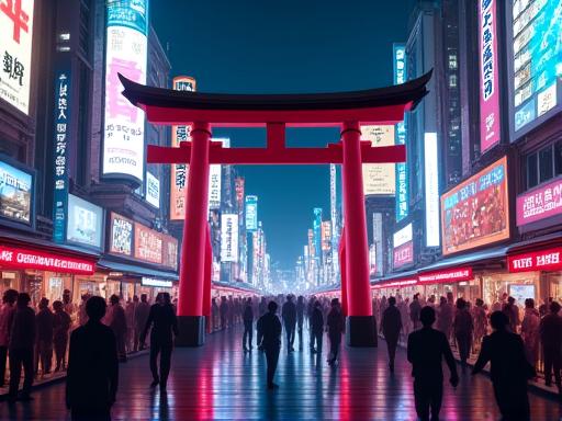 ネオ京都の夜景