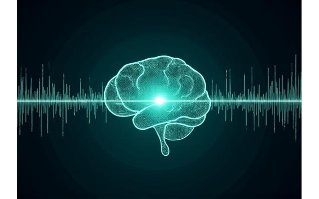 音声波形と合成されたAIのアイコンサムネイル